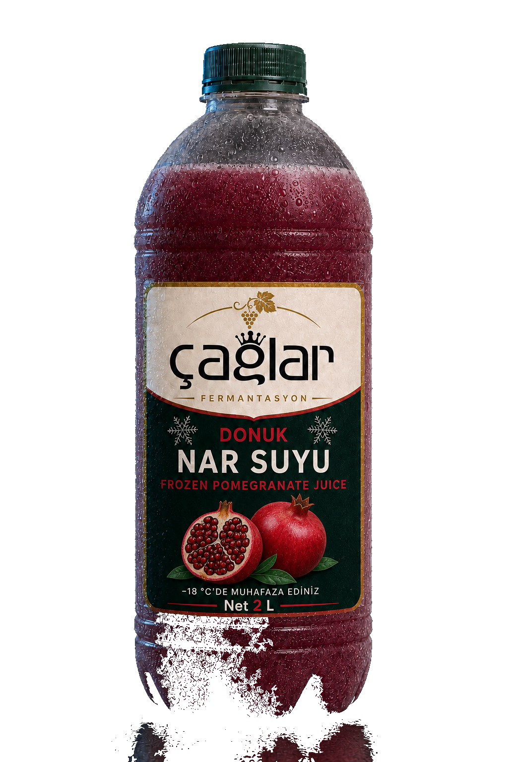 Çağlar Donuk Nar Suyu 2 L şişesi