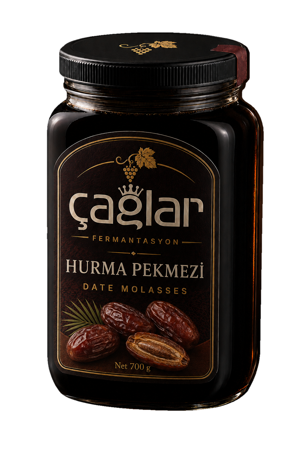 Çağlar Hurma Pekmezi kavanozu